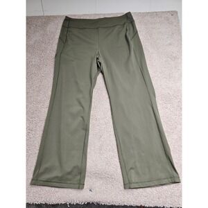 Duluth Trading Co NoGA Classic Pants Womens XL x 31 Olive Green Supplex Nylon